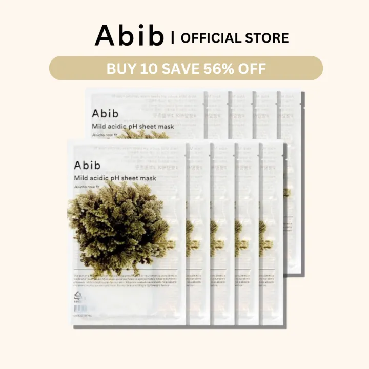 Abib Mild Acidic Ph Sheet Mask Jericho Rose (10ea)