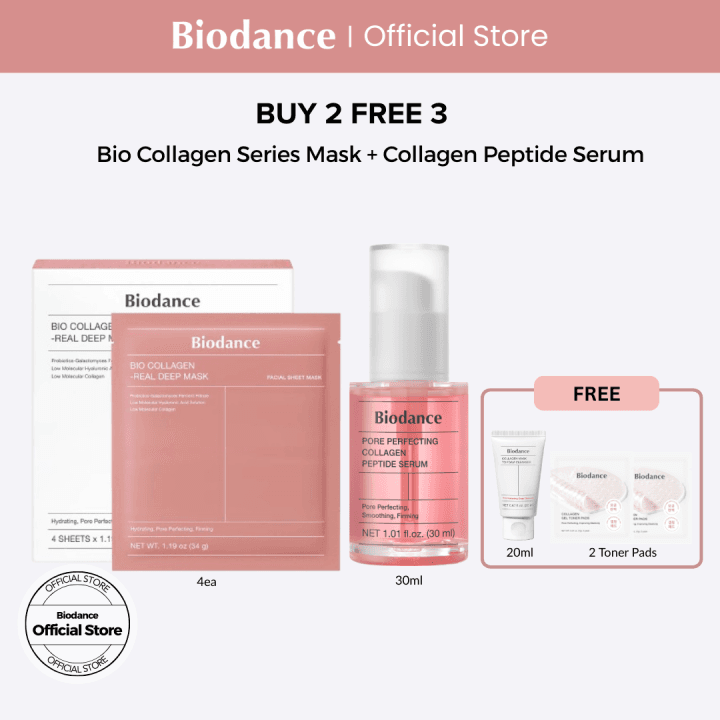 [NEW] Biodance Pore Perfecting & Deep Collagen Set [BUY 2 FREE 3]