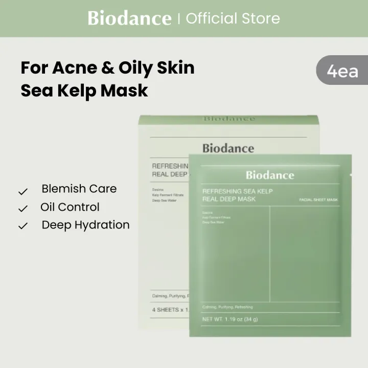 Biodance Refreshing Sea Kelp Real Deep Mask (1ea/ 4ea Per Box)