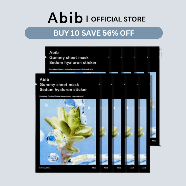 Abib Gummy Sheet Mask Sedum Hyaluron Sticker (10ea)